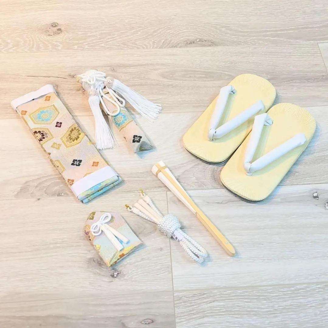 七五三 3歳 男の子 男児 着物 羽織 袴 セット クリーム 鷹 3B-11