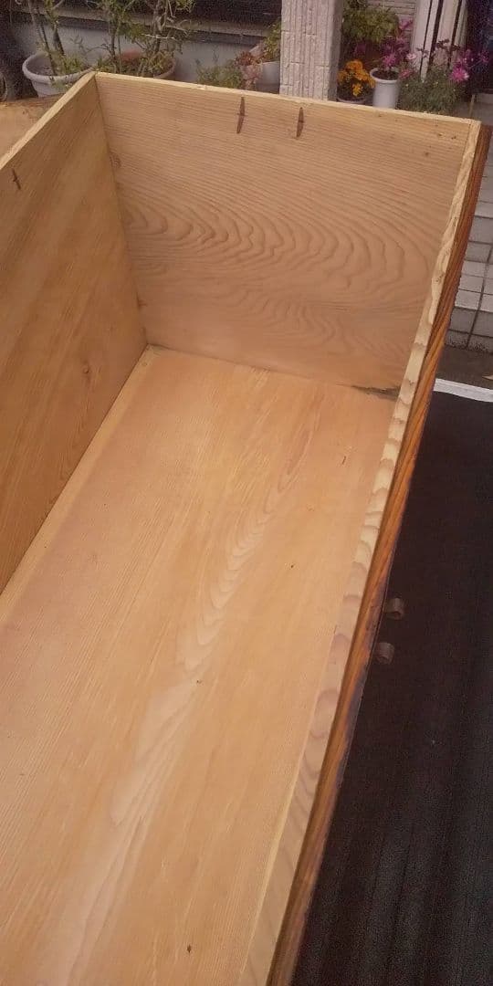 木製シンプル箱型収納