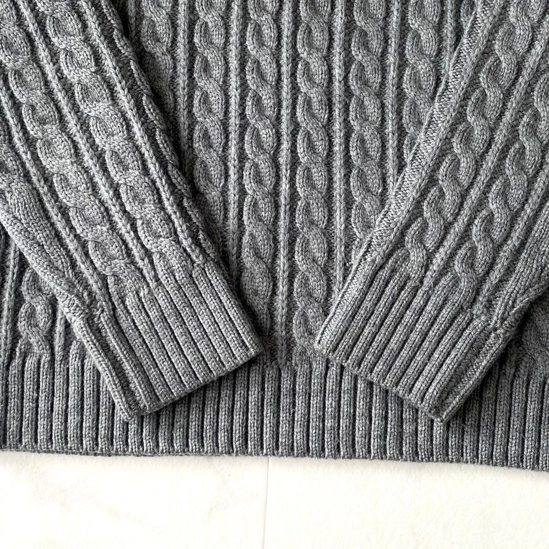 美品.定価3.2万☆ウィムガゼット ケーブル編み クルーネックニット