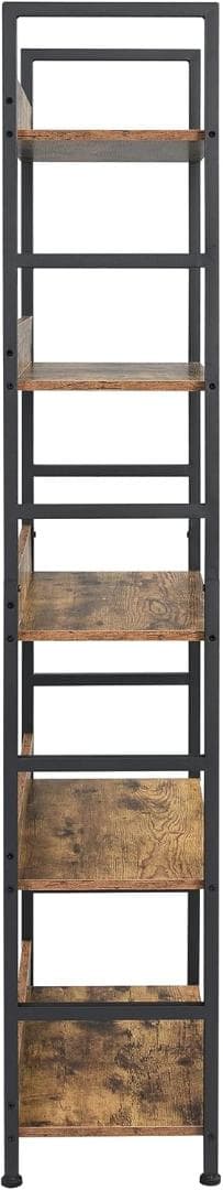 XINYF オープンシェルフ ラック 5段 60×30×171cm(L5段茶色)