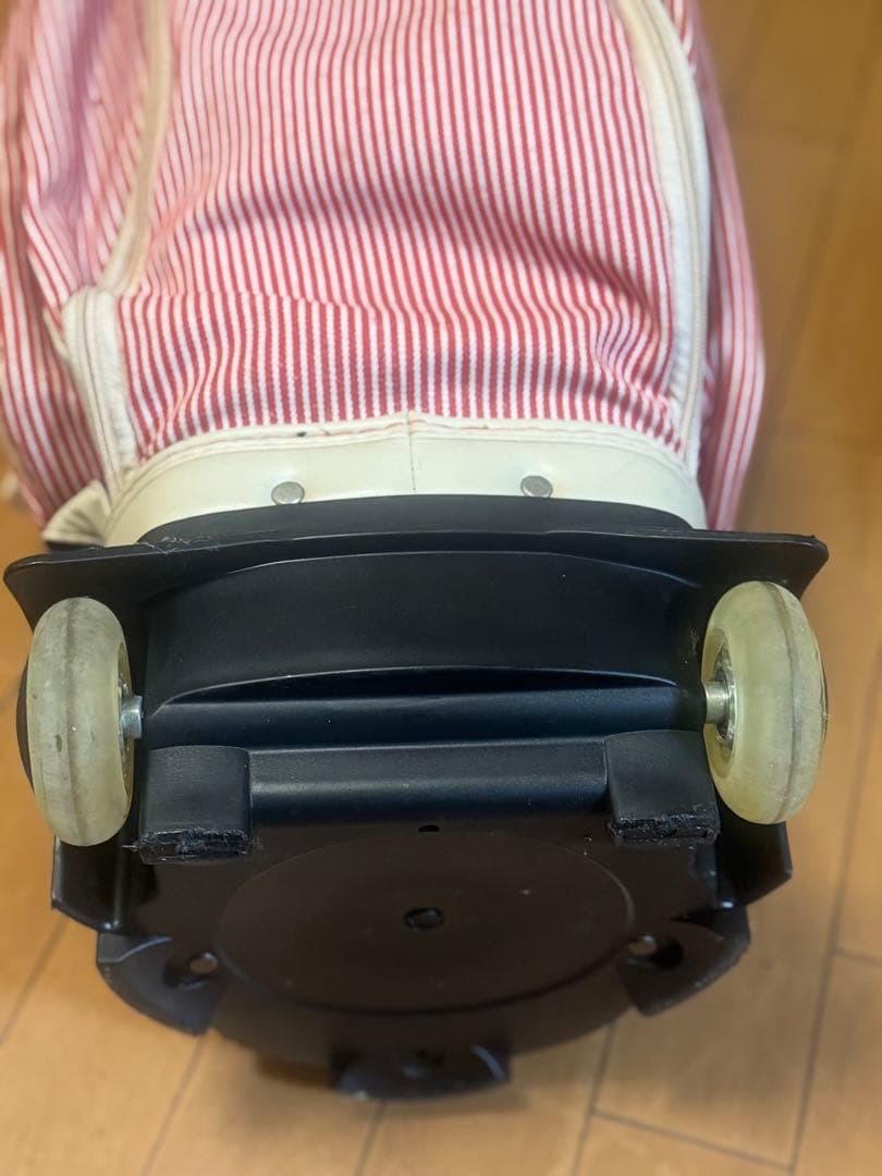 アディダス　キャスター付き　ゴルフ　キャディバック　ヒッコリー生地