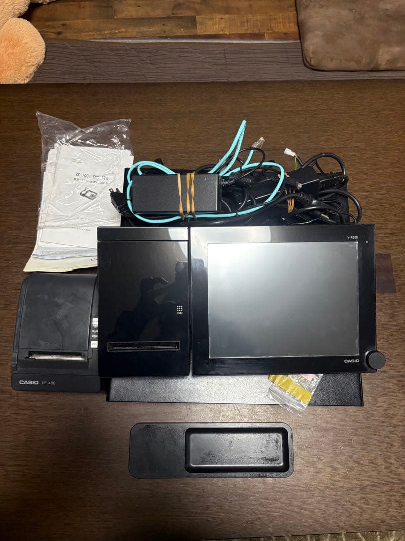 【初期化済】カシオ 電子レジスター V-R200 ＆ ドロアー・プリンターセット