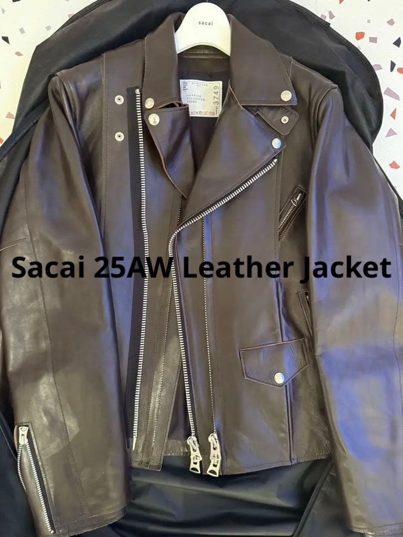 なひSacai 25AW Leather Jacket レザージャケット