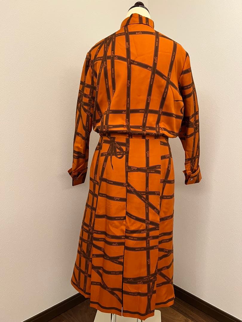 シシ様　HERMES エルメス マルジェラ期 ボルデュックリボンワンピース#44