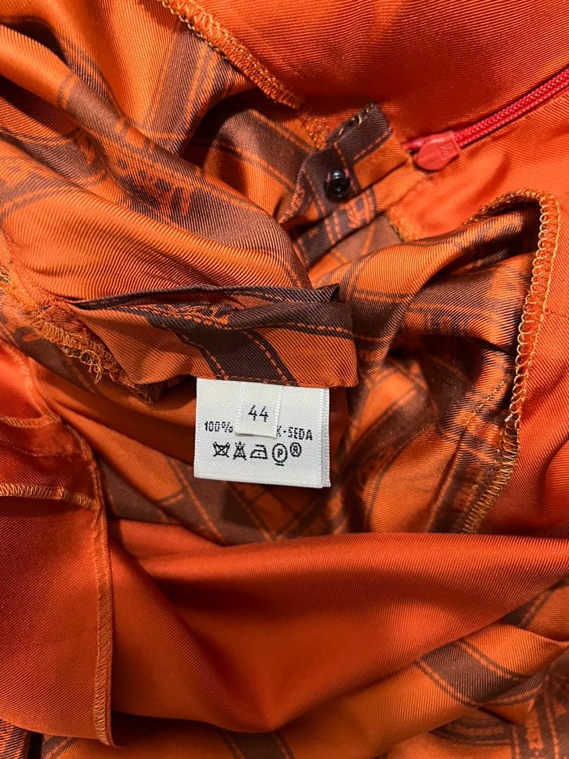 シシ様　HERMES エルメス マルジェラ期 ボルデュックリボンワンピース#44