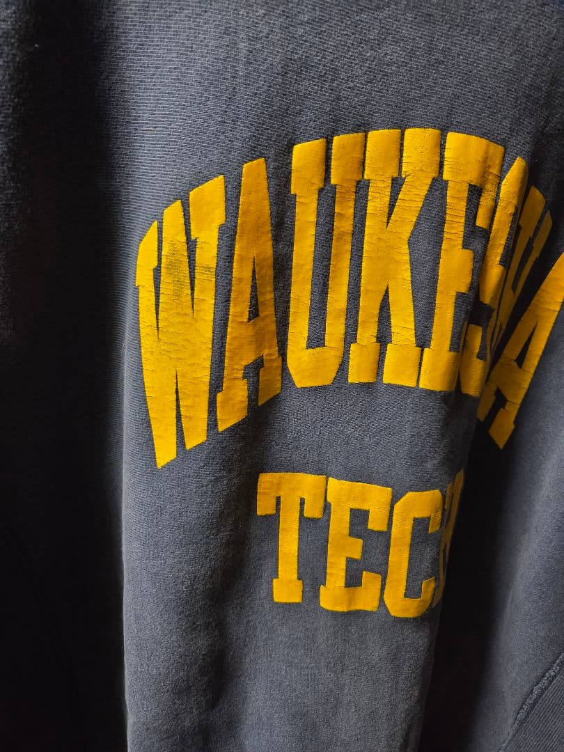 90's チャンピオン リバースウィーブ ネイビー　カレッジロゴ　スウェット