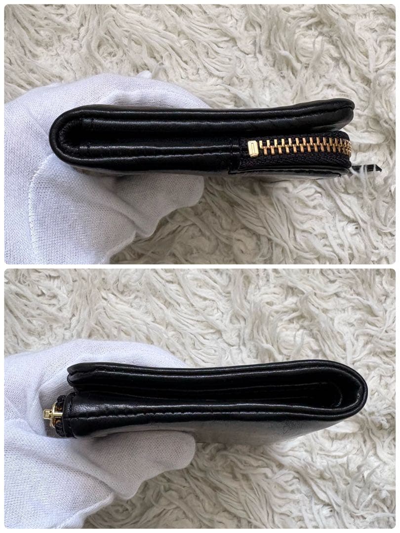 希少 美品 ポーター ソーク 二つ折り財布 コンパクトウォレット 黒