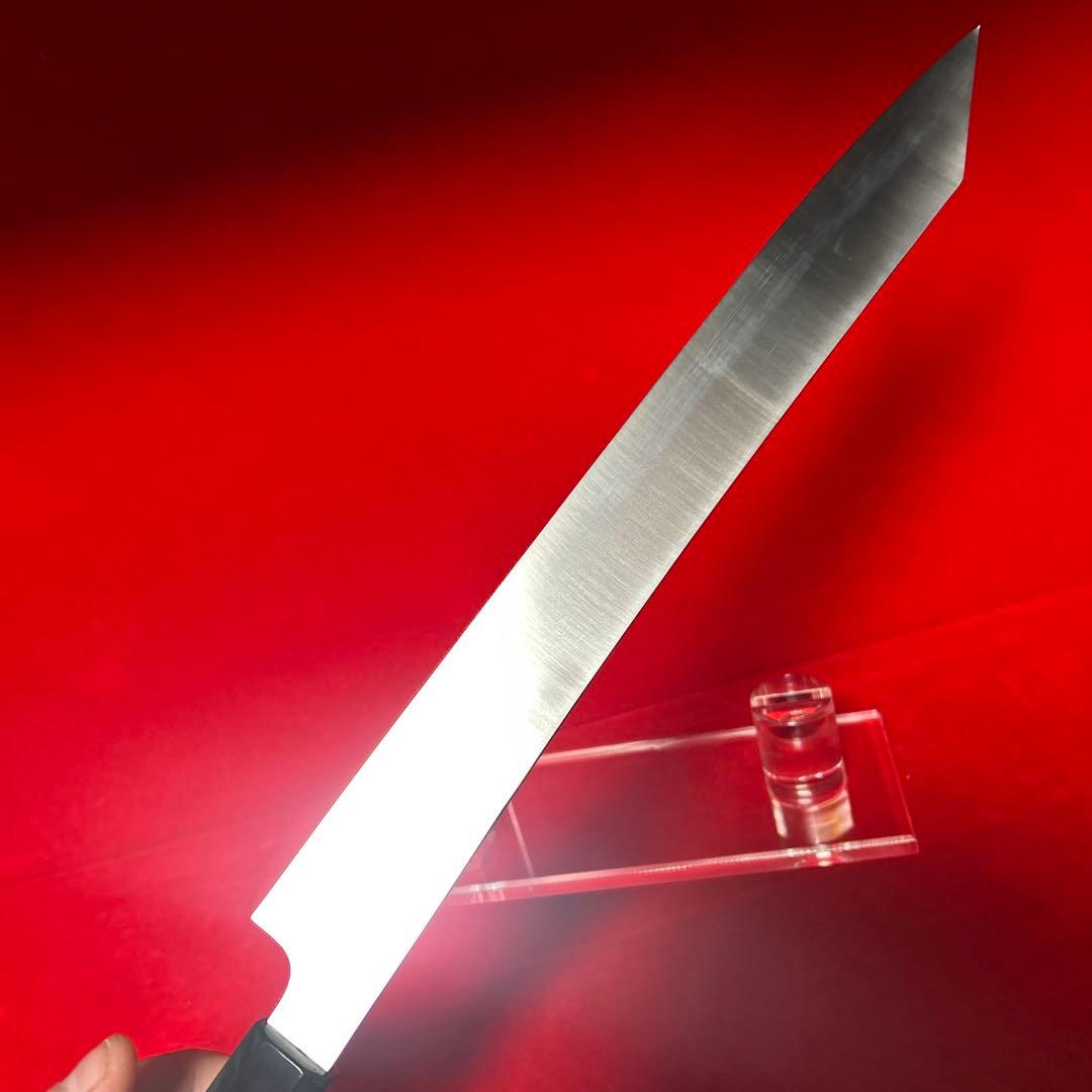 包丁　剣型切付　尺　鏡面仕上げ　箱付　未使用品