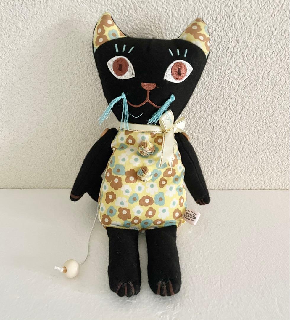 【レア】ナタリー・レテ限定商品 キラキラ星オルゴール人形　黒猫