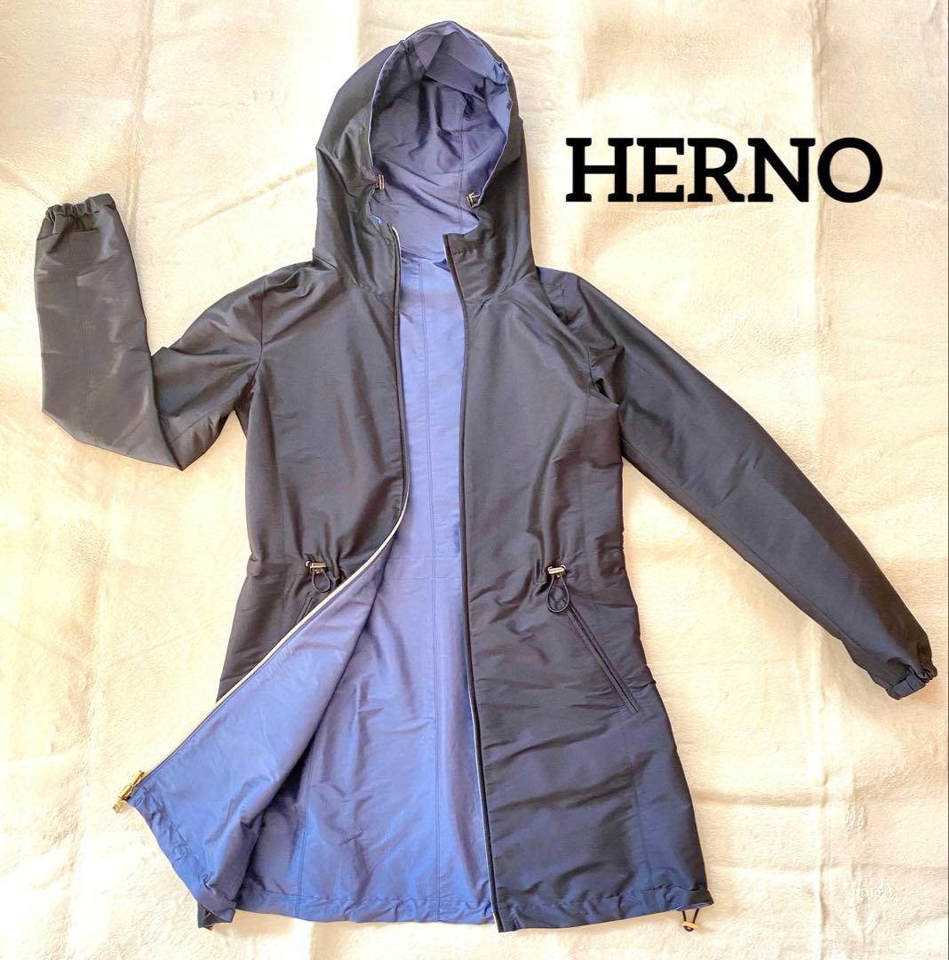 【kohei】HERNO ヘルノ ジャンパーコート ブルゾン ハーフコート