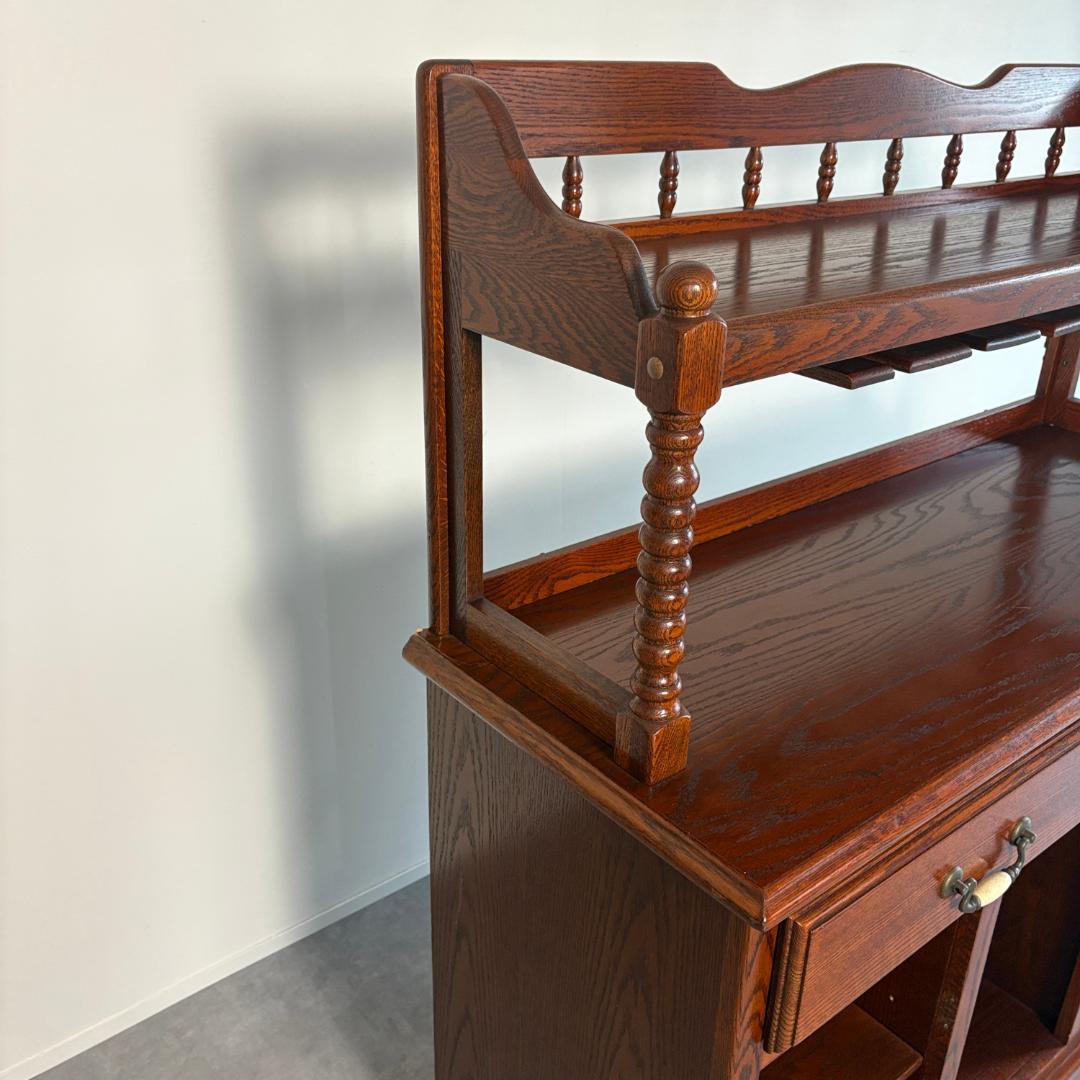 ヴィンテージ　ワインキャビネット 　グラスホルダー＆ボトルラック収納