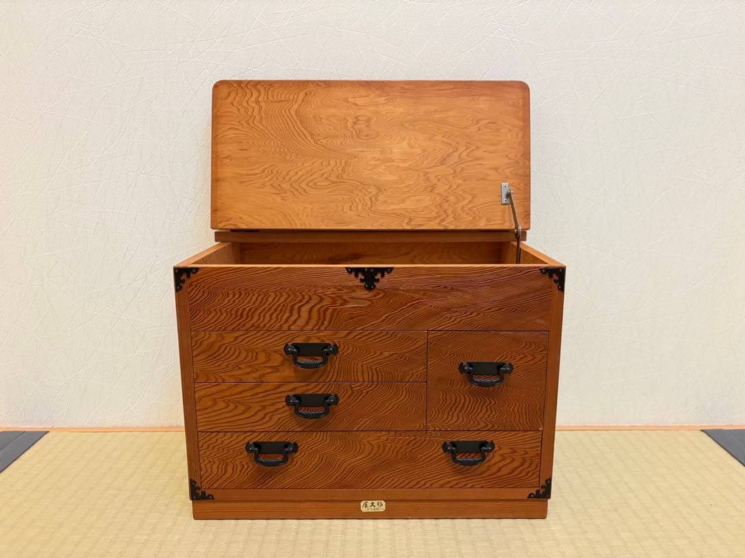 ソーイングボックス？小箪笥　小物入れ　世界遺産　屋久杉3段引出　工芸品　さつま印