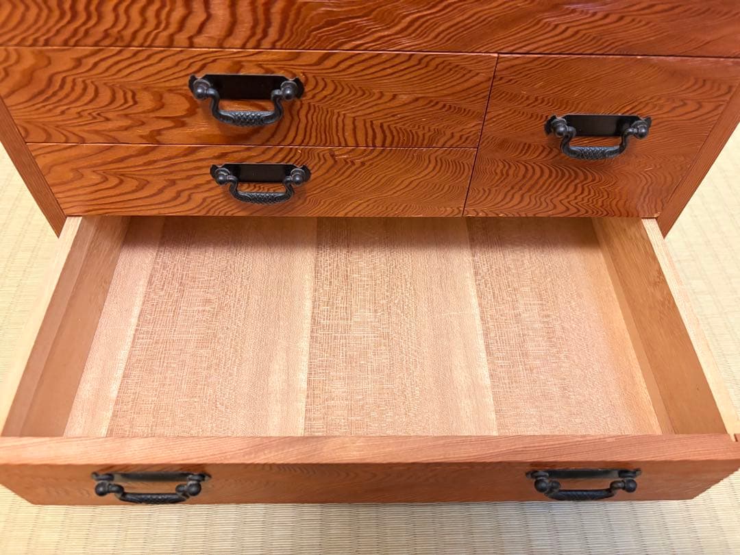 ソーイングボックス？小箪笥　小物入れ　世界遺産　屋久杉3段引出　工芸品　さつま印