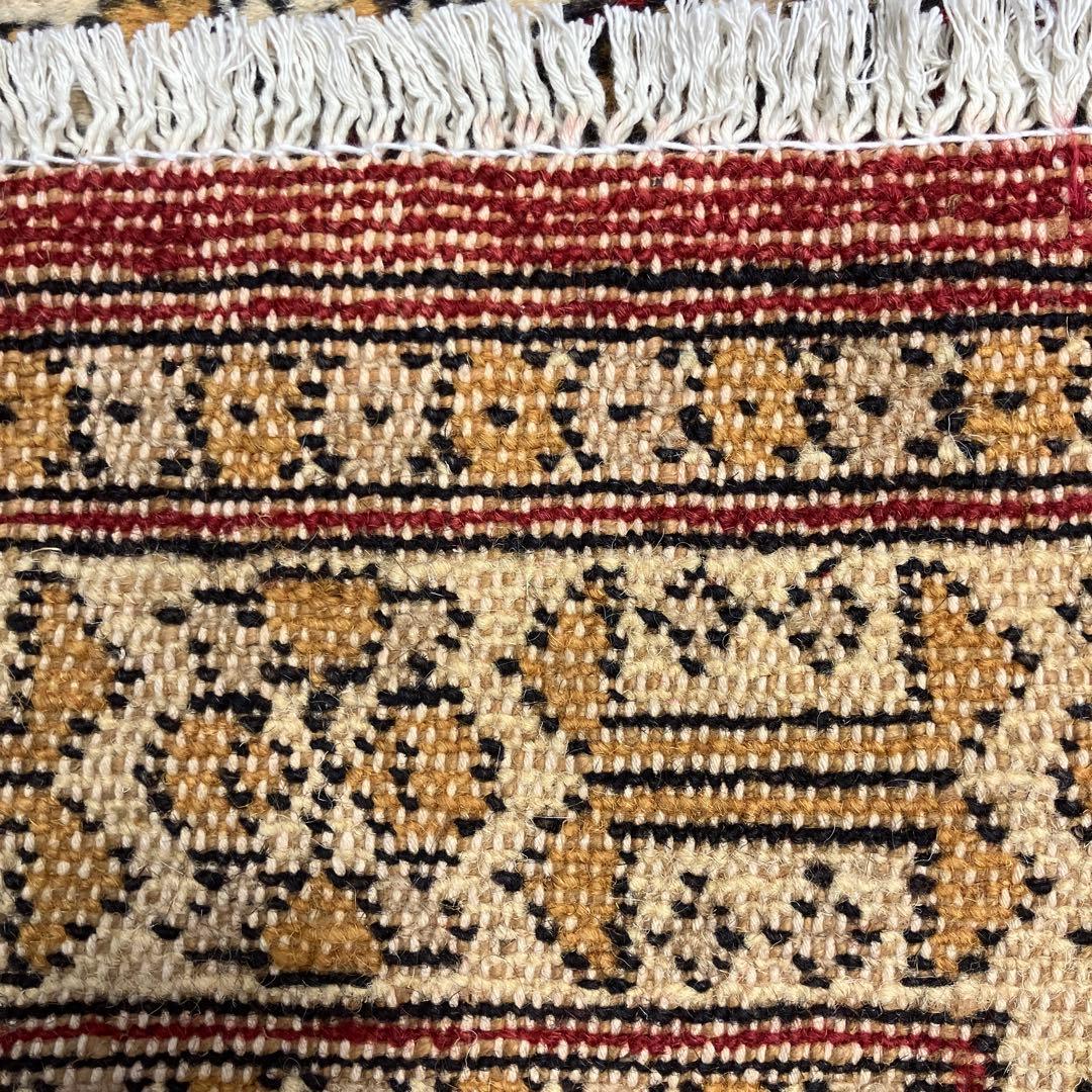 98x64cmヴィンテージ トライバルラグ手織り絨毯カシミリヤンアンテイーク絨毯