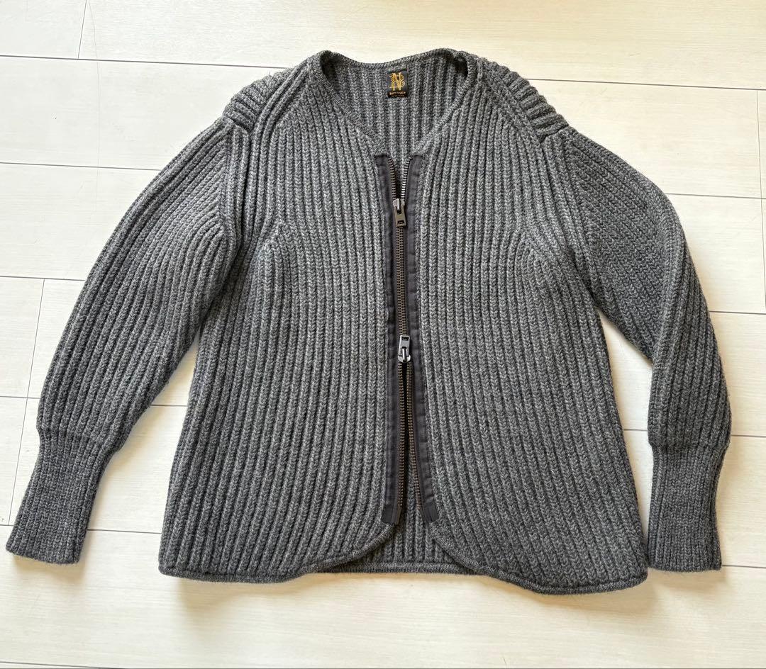 Batoner バトナー　カーディガン　ウール両畦コマンドライナージャケット