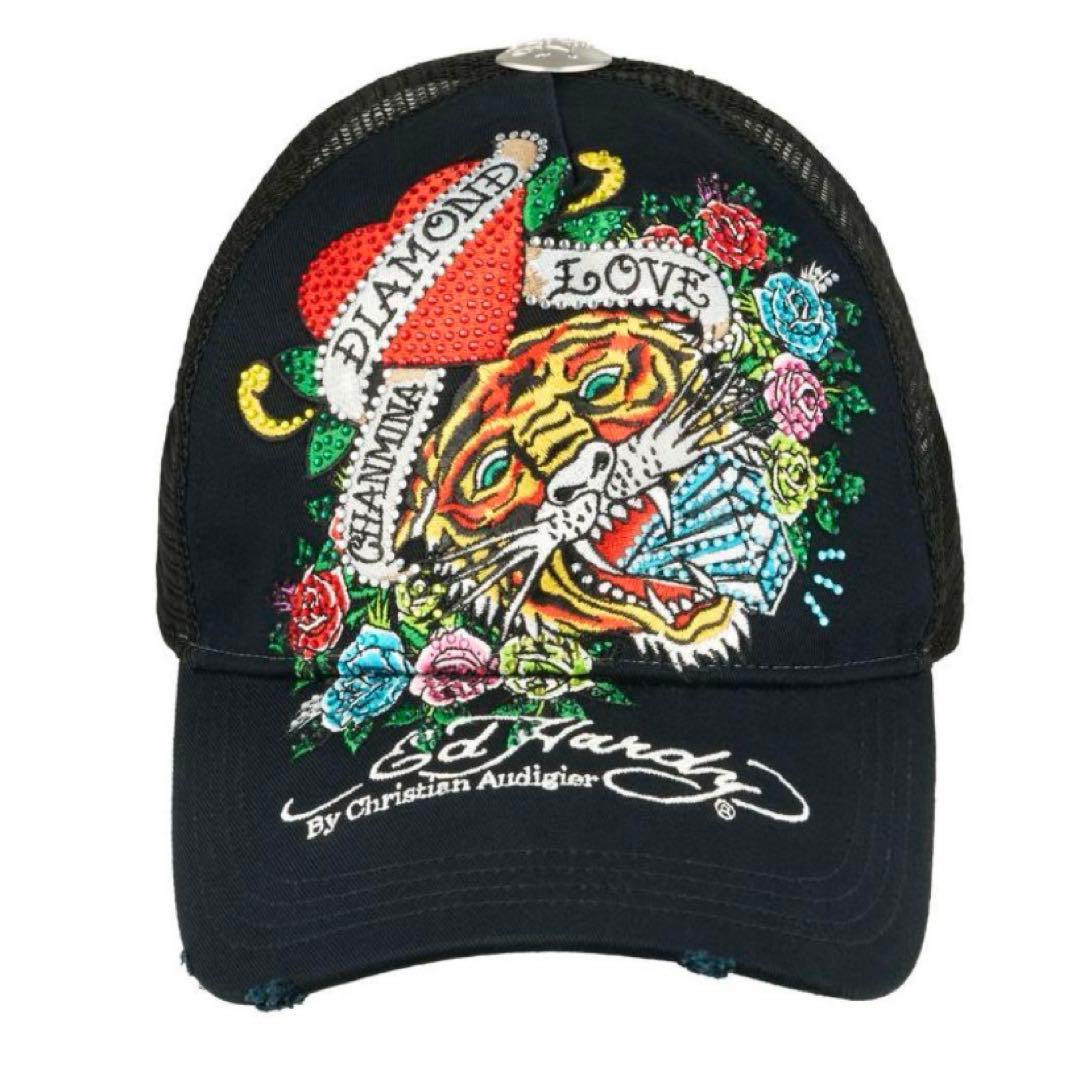 新品　即日発送　ちゃんみな　Ed Hardy エドハーディー　刺繍　キャップ