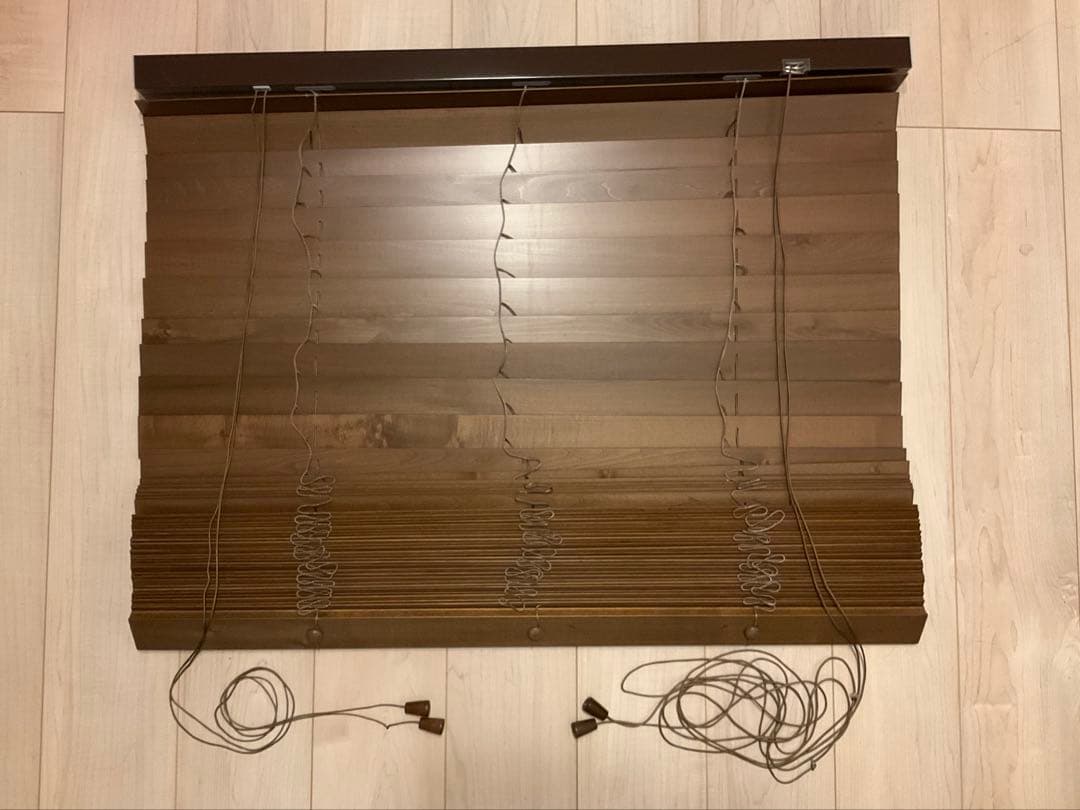 ウッドブラインド　90cm×200cm　3点