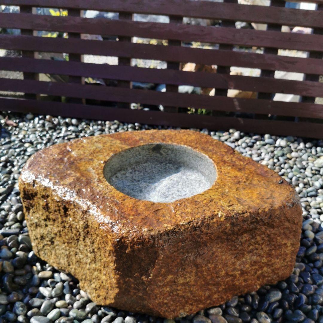 鞍馬石　蹲　39.2キロ　庭石　鑑賞石　石　庭　坪庭　砂利　和