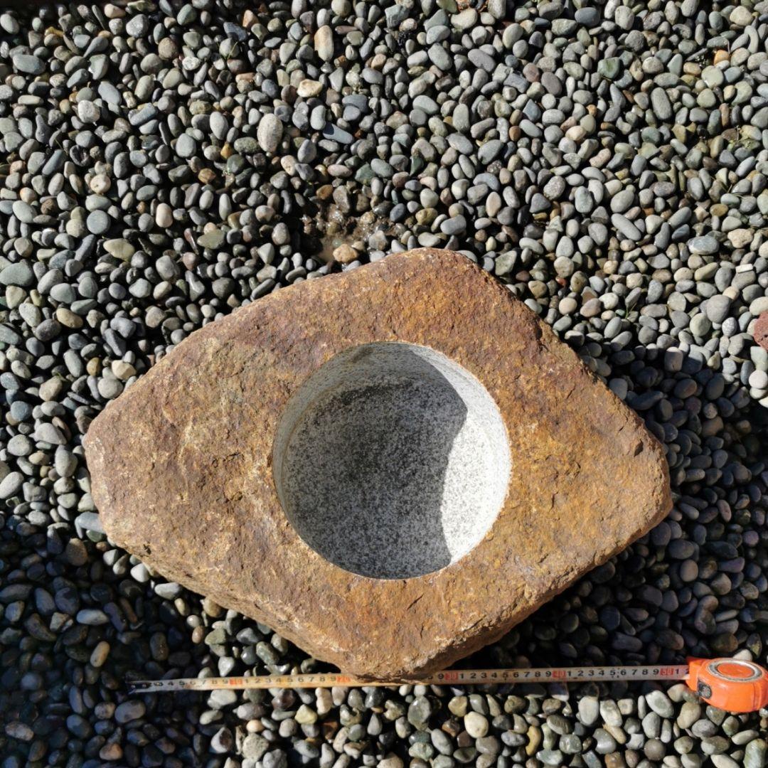 鞍馬石　蹲　39.2キロ　庭石　鑑賞石　石　庭　坪庭　砂利　和