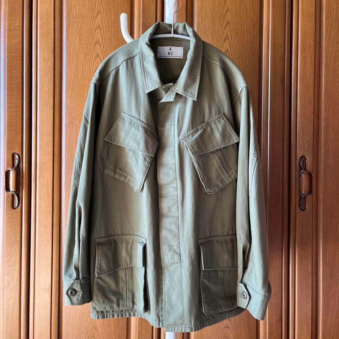 美品　Curensology 〈＆RC〉ファティーグジャケット　カーキ