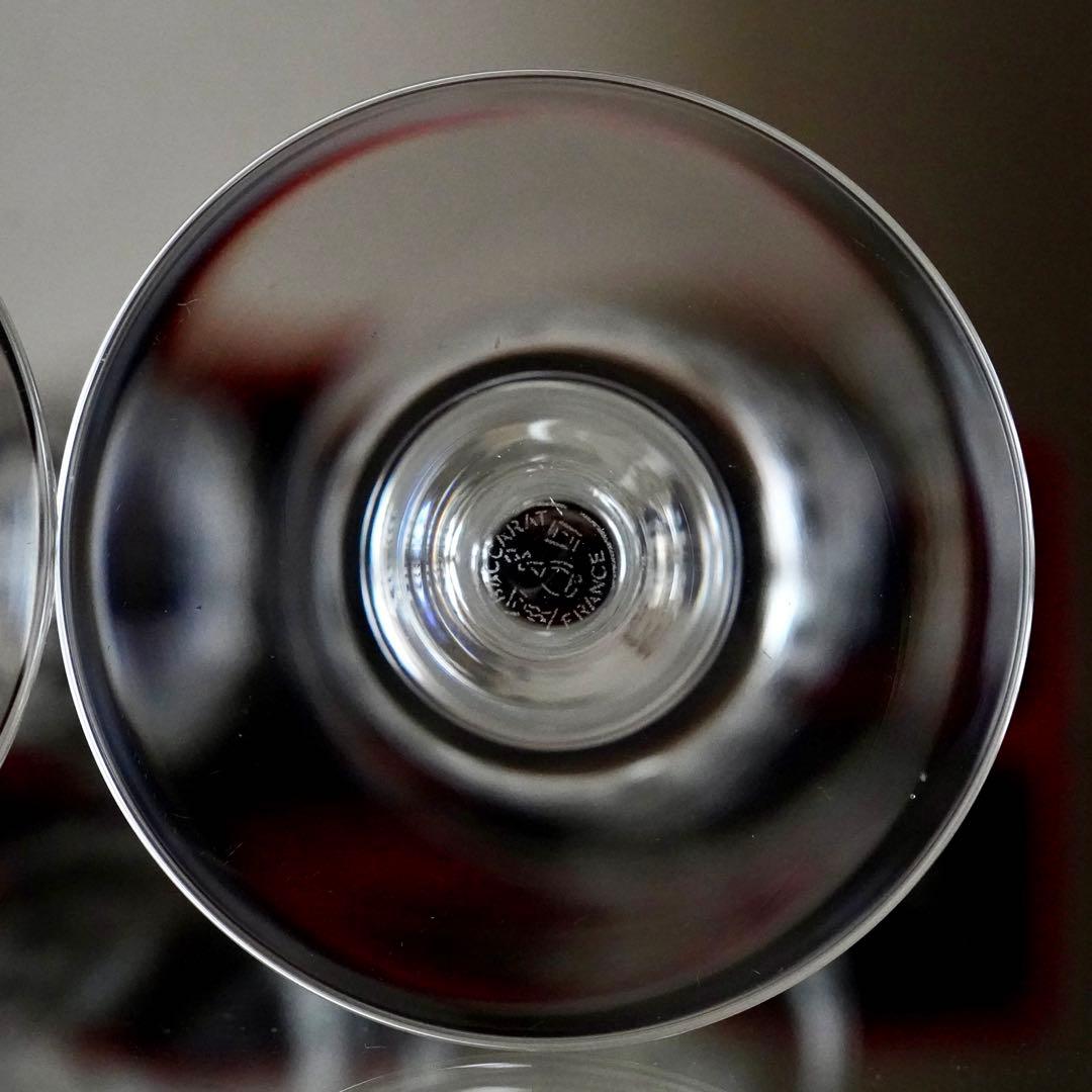 希少★オールド バカラ ラファイエット★シャンパンフルート グラス ペアB★美品