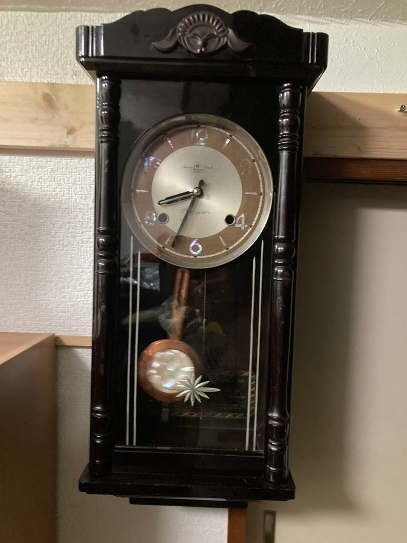 希少チンチャン柱時計 栄計舎 稼働中