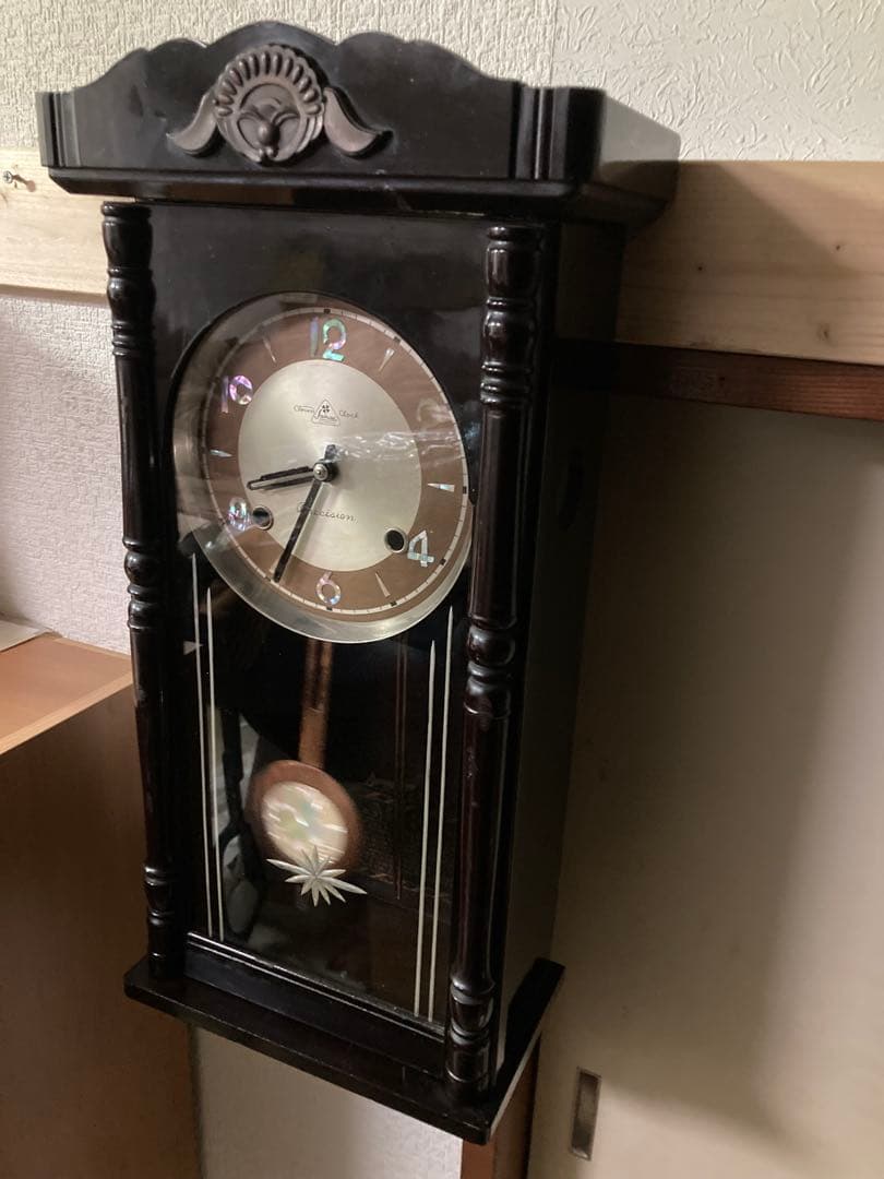 希少チンチャン柱時計 栄計舎 稼働中