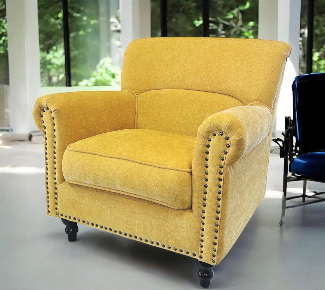 ★送料込み★VINCENT ヴィンセント ソファ 1人掛け アンティーク調