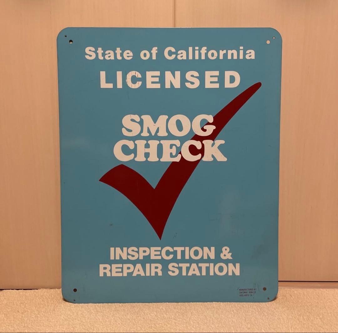 ビンテージ カリフォルニア スモッグチェック 看板