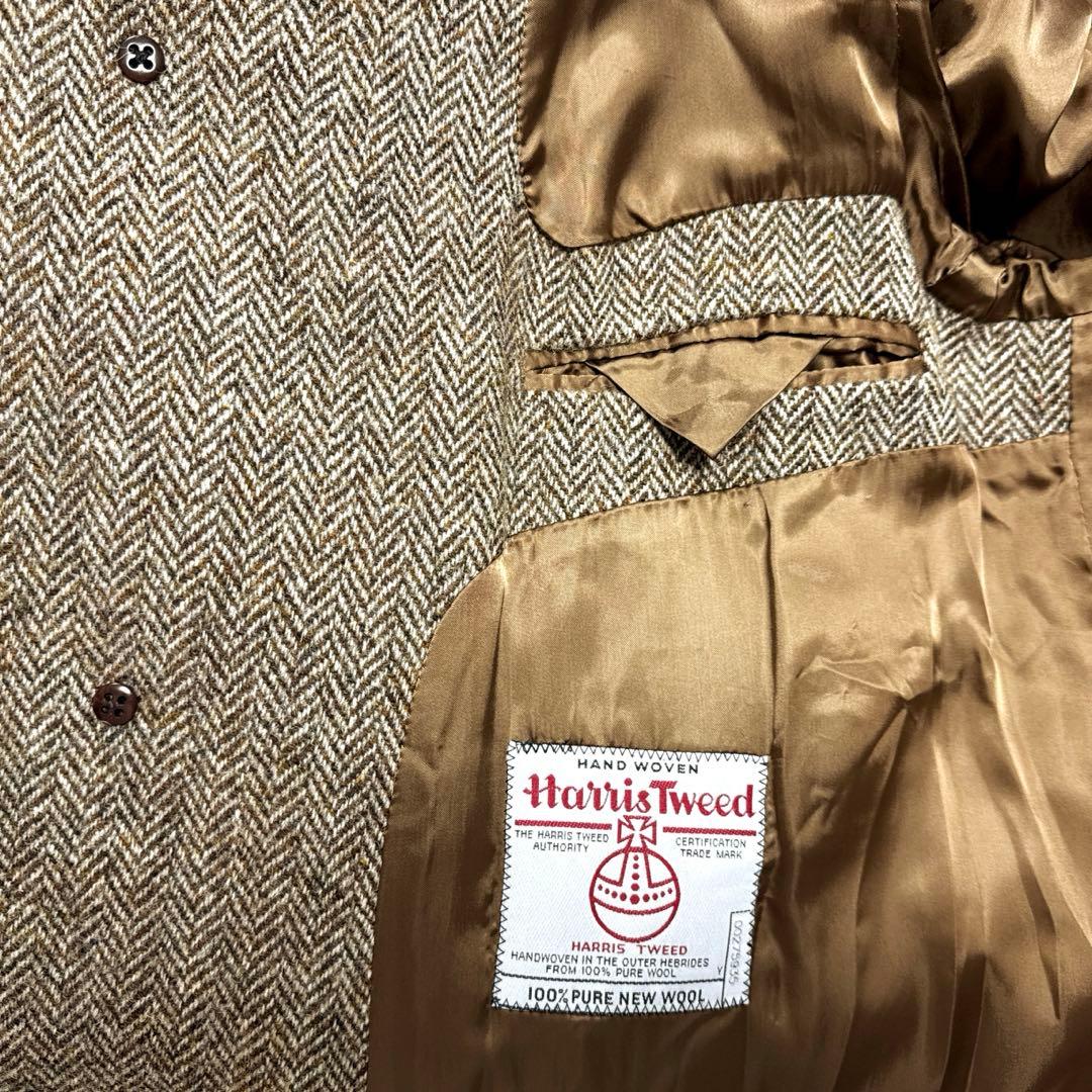 美品BrooksBrothers BALLCOLLAR COAT ハリスツイード