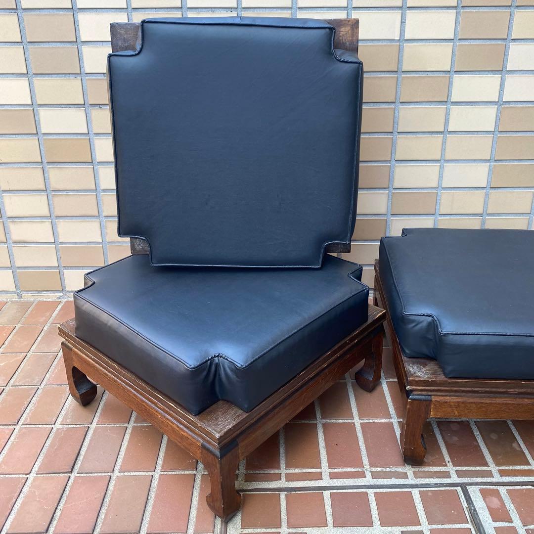 3段スタッキング オットマン/スツール椅子チェア★1960'ビンテージUSA