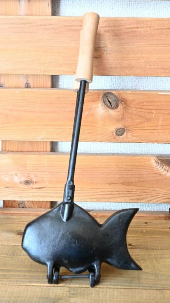 美品【OIGENオイゲン及源 盛栄堂】たい焼き器一丁焼き天然