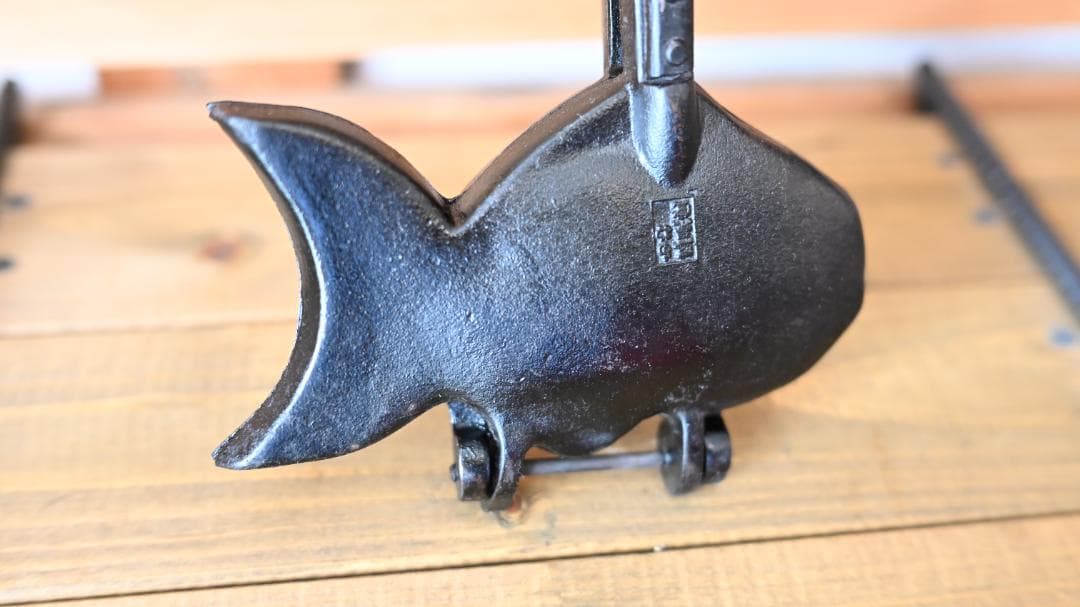 美品【OIGENオイゲン及源 盛栄堂】たい焼き器一丁焼き天然