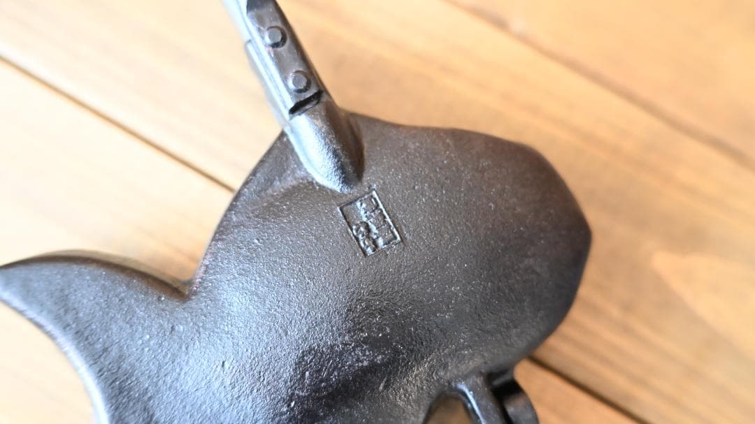 美品【OIGENオイゲン及源 盛栄堂】たい焼き器一丁焼き天然