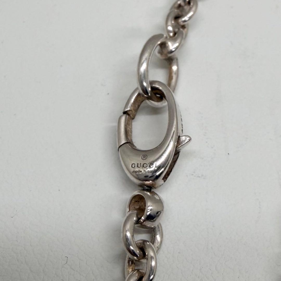美品✨　グッチ　ネックレス　シルバー　インターロッキング　アクセサリー　925