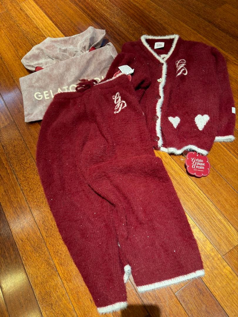 Gelato Pique Dream ルームウェアセット レッド