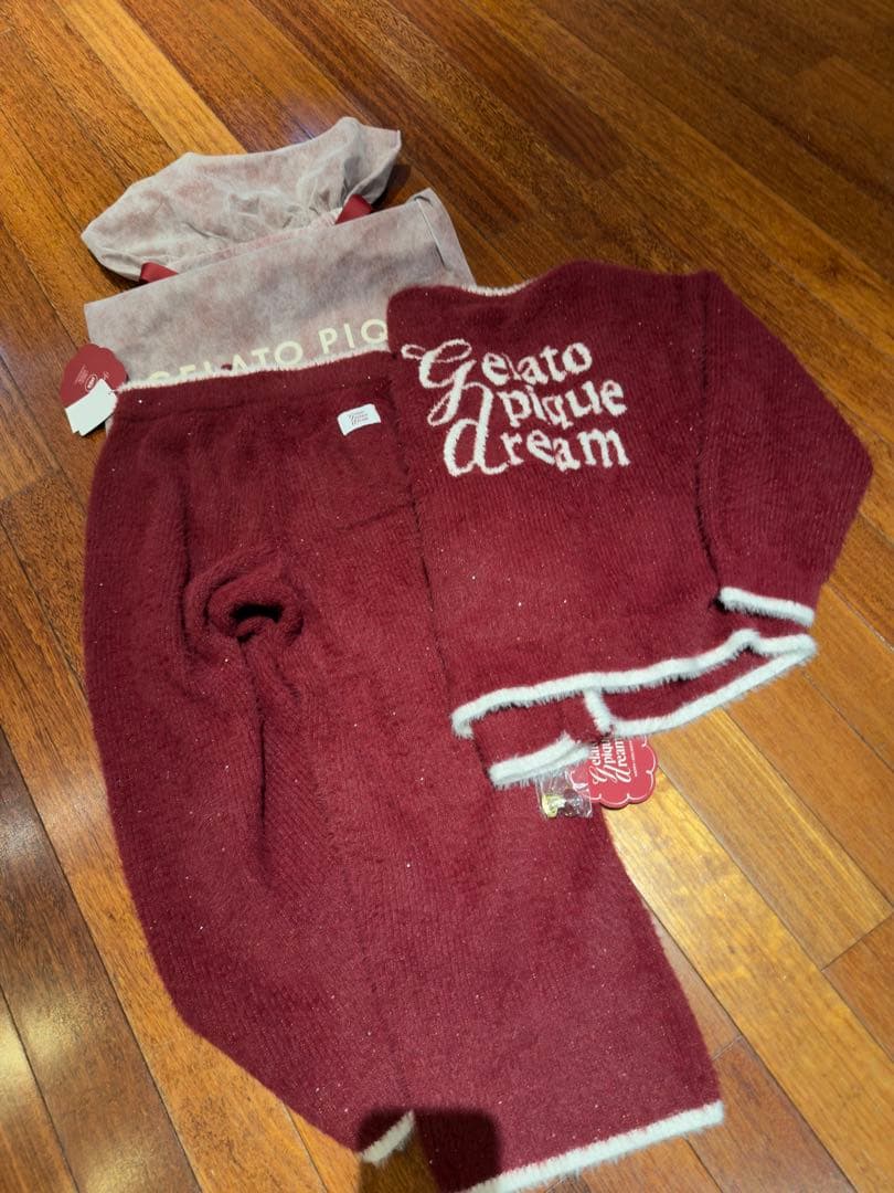 Gelato Pique Dream ルームウェアセット レッド