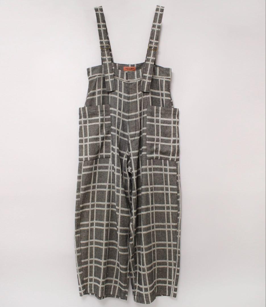 URCH RNA サスペンダーチェックパンツ