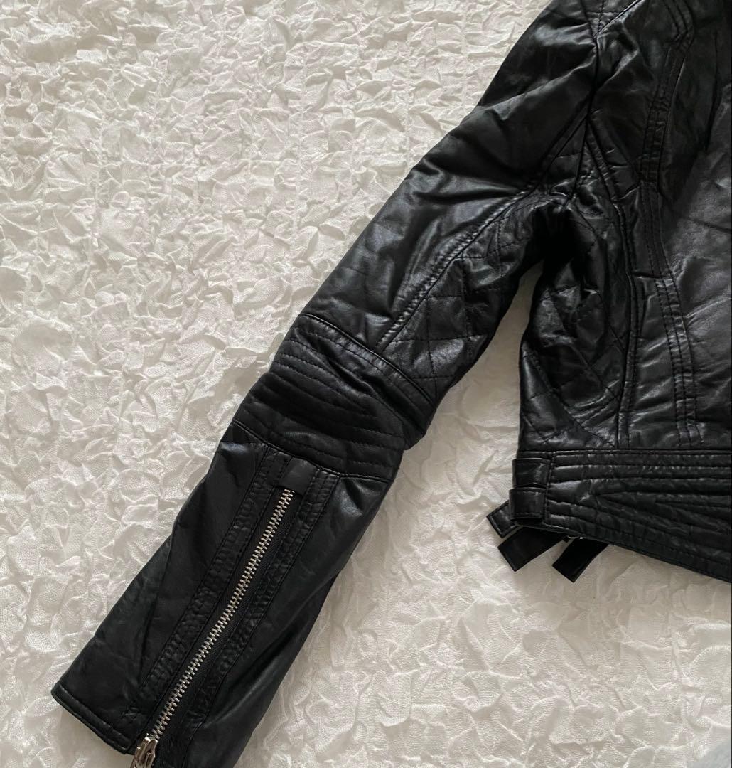 土日限定★DSQUARED 2 　レザージャケット　ファー付き　Y2K