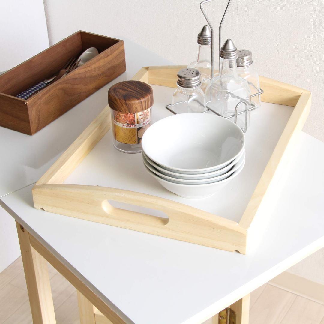 折り畳み バタフライ型キッチンカウンター 北欧デザイン