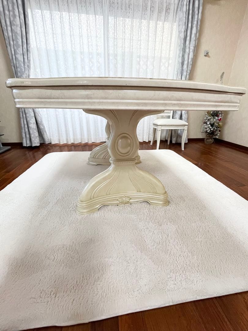 【値下げ】サルタレッリ アマルフィ ダイニングテーブル アイボリー165cm