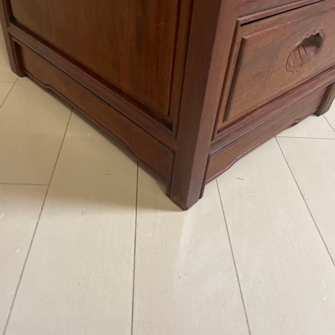 唐木チェスト 唐木家具 紫檀 木製 明清仕様 アンティーク 紫檀収納 無垢材