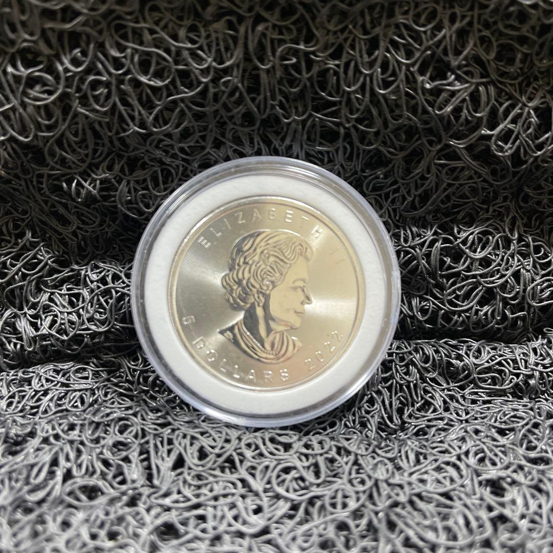 2022年カナダ メイプルリーフ銀貨 2021年メリークリスマス・サンタ純銅