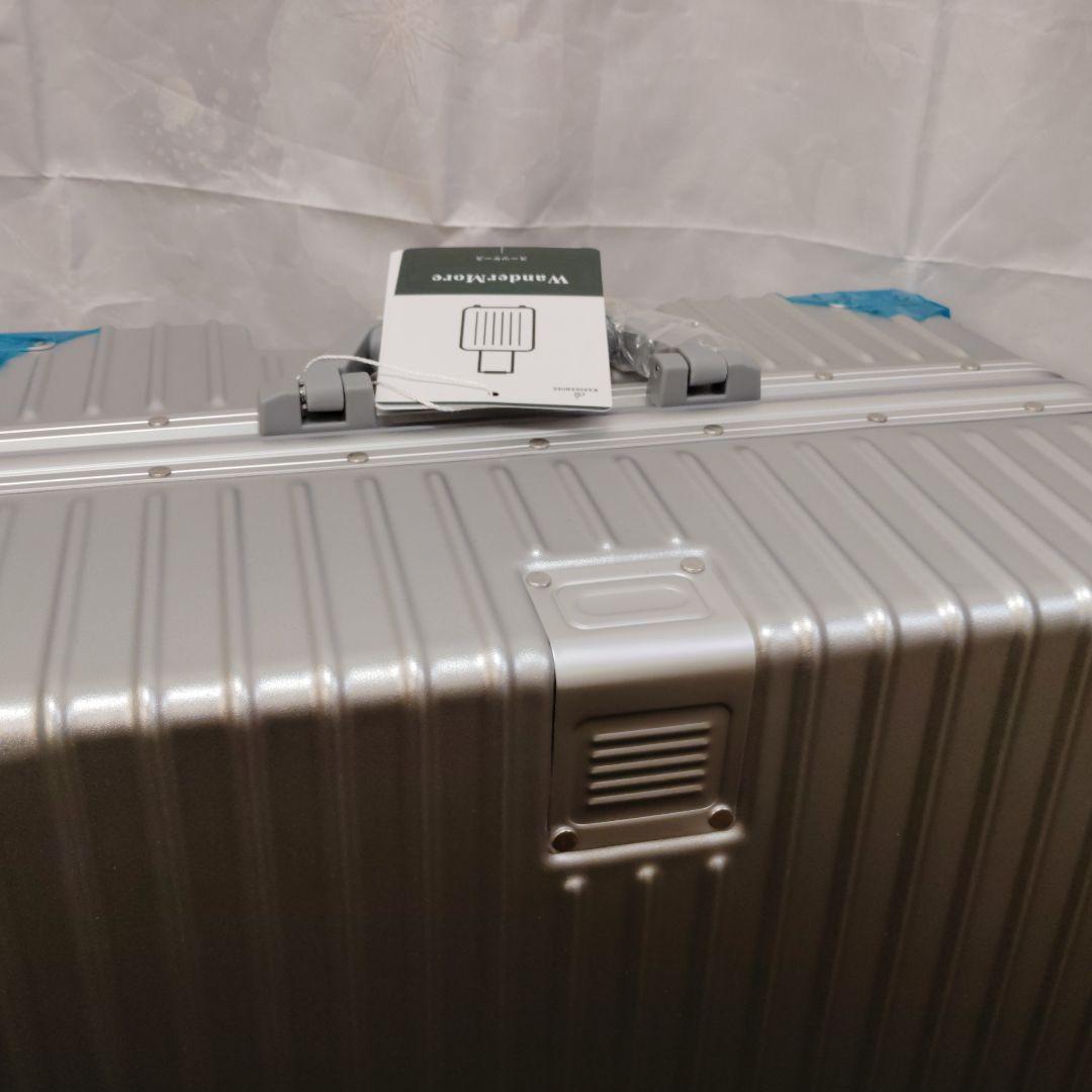 WanderMore スーツケース キャリーケース アルミフレーム シルバー