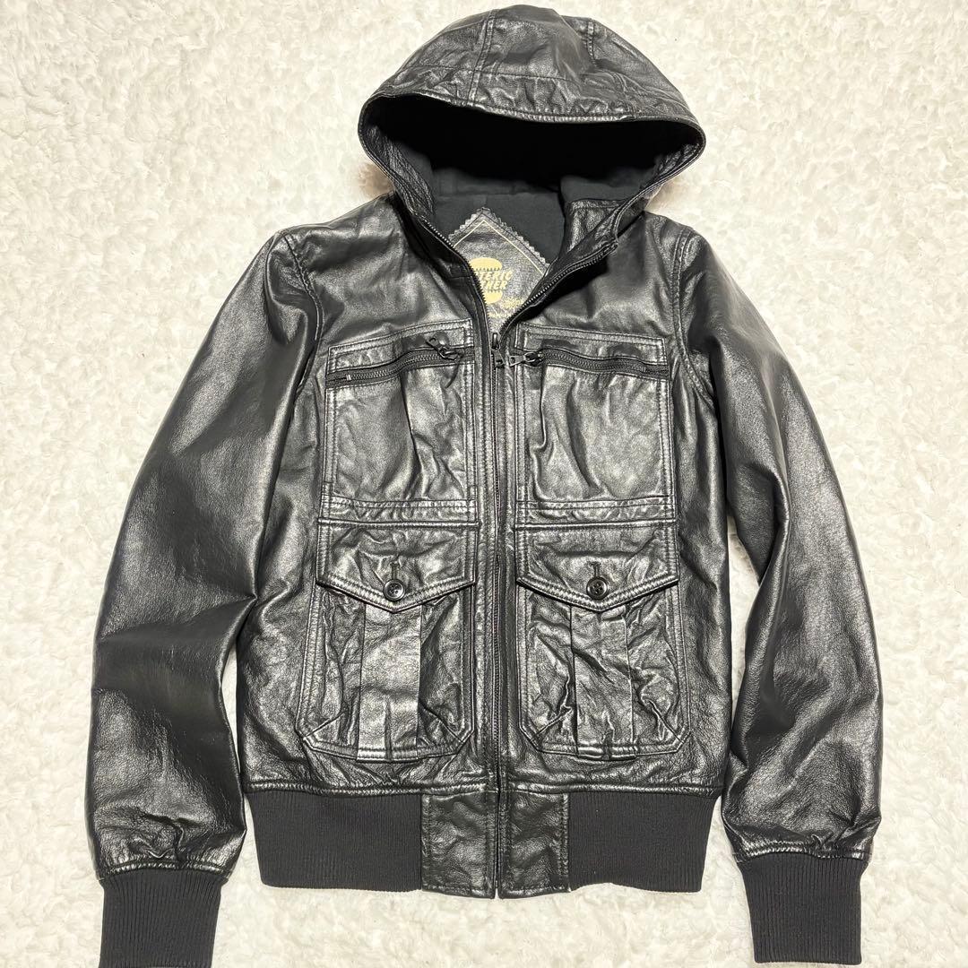 HYSTERIC GLAMOUR 豚革 レザージャケット FREE