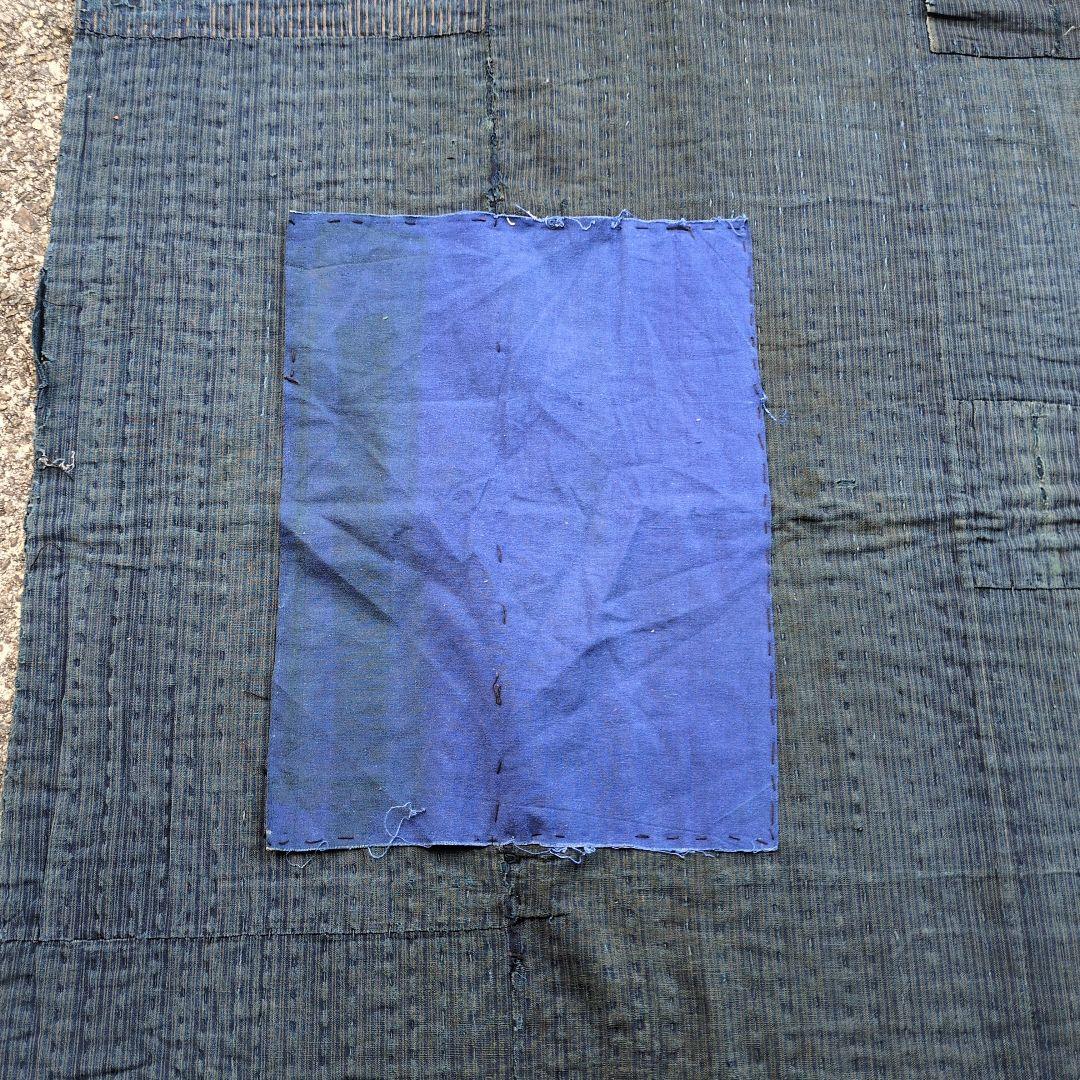 襤褸　厚手　5幅　継ぎ接ぎ　古布　刺し子　リメイク　BORO　アンティーク