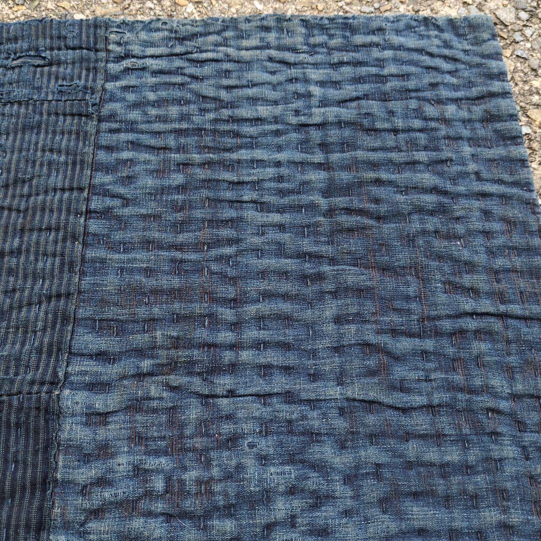 襤褸　厚手　5幅　継ぎ接ぎ　古布　刺し子　リメイク　BORO　アンティーク