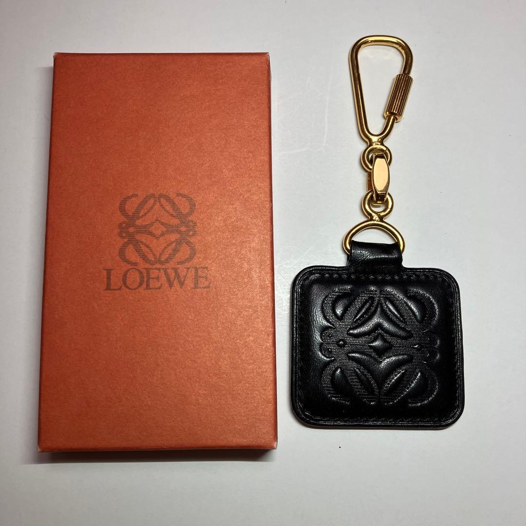 【未使用】LOEWE　ロエベ　アナグラム　 　　　　レザー　キーホルダー