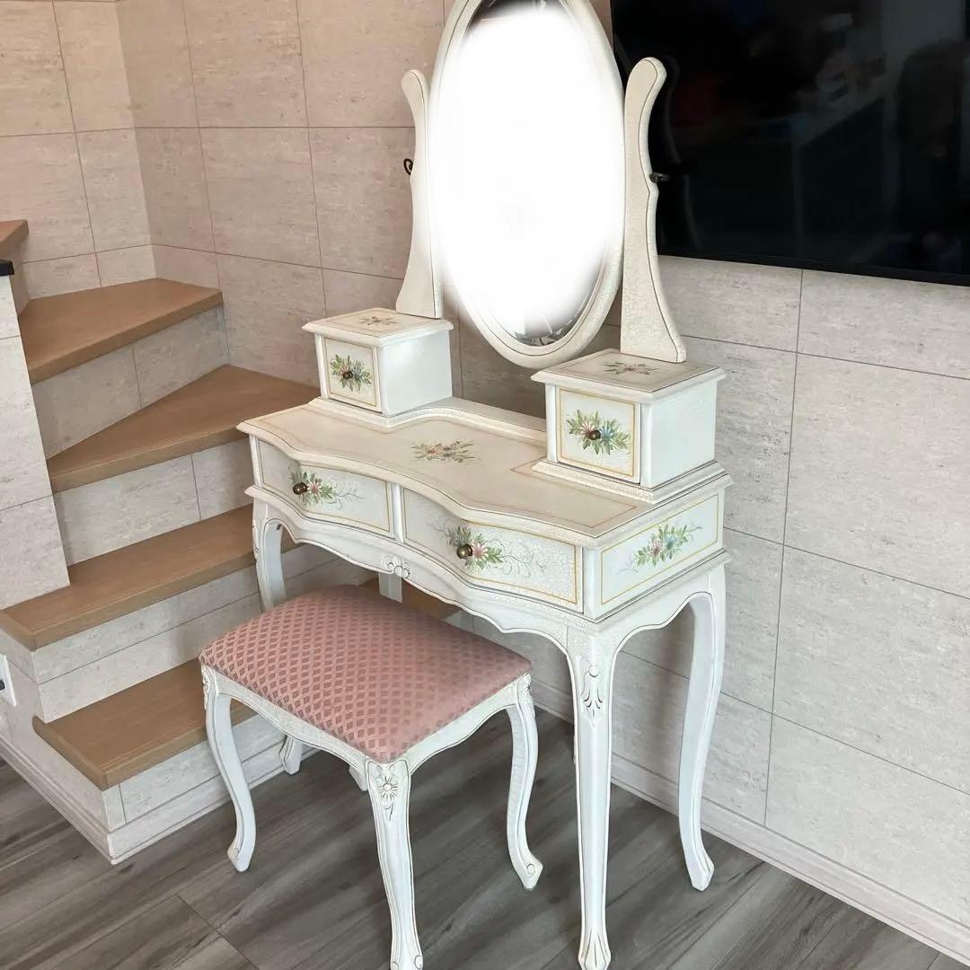 ☆ロココ調姫アンティークドレッサー 椅子付き☆