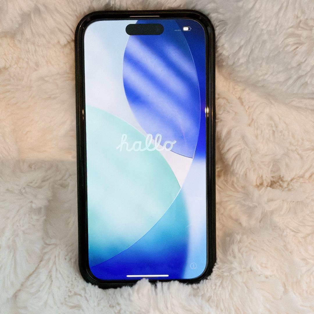 iphone15pro ホワイトチタニウム256GB CASETiFYケース付き